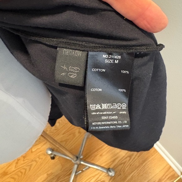 Moyuru Black and Blue Duster Jacket Size Medium - Picture 11 of 12